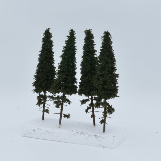 4 Stück Fichte mit kurzem Stamm 150