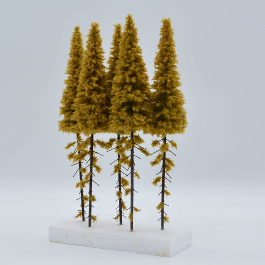 5 Stück Lärche mit Stamm Herbst 230-270 mm