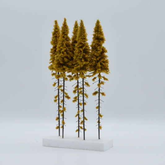 5 Stück Lärche mit Stamm Herbst 280-320 mm