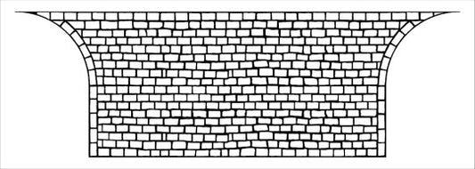 Kopfsteinpflasterstraße – T-Kreuzung H0