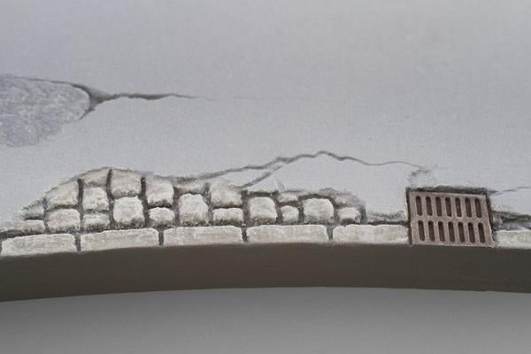 Stadtstraße - Kurve, Radius 125mm, 45° - Langmesser-Modellwelt - Langmesser-Modellwelt