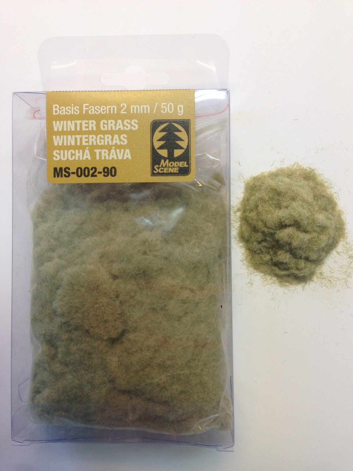 Grasflock 2 mm Wintergras, 50 g Paket - Langmesser-Modellwelt - Model-Scene