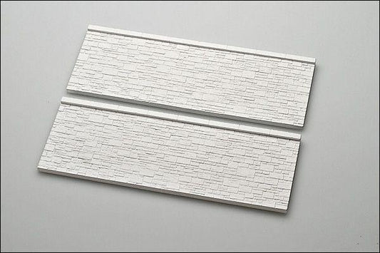 2 Stück Niedrige Natursteinmauer, Spur 0 - Langmesser-Modellwelt - Langmesser-Modellwelt