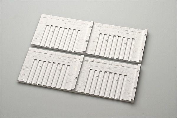 2 Stück Hafenmauer mit Holzdalben, Spur 0 - Langmesser-Modellwelt - Langmesser-Modellwelt