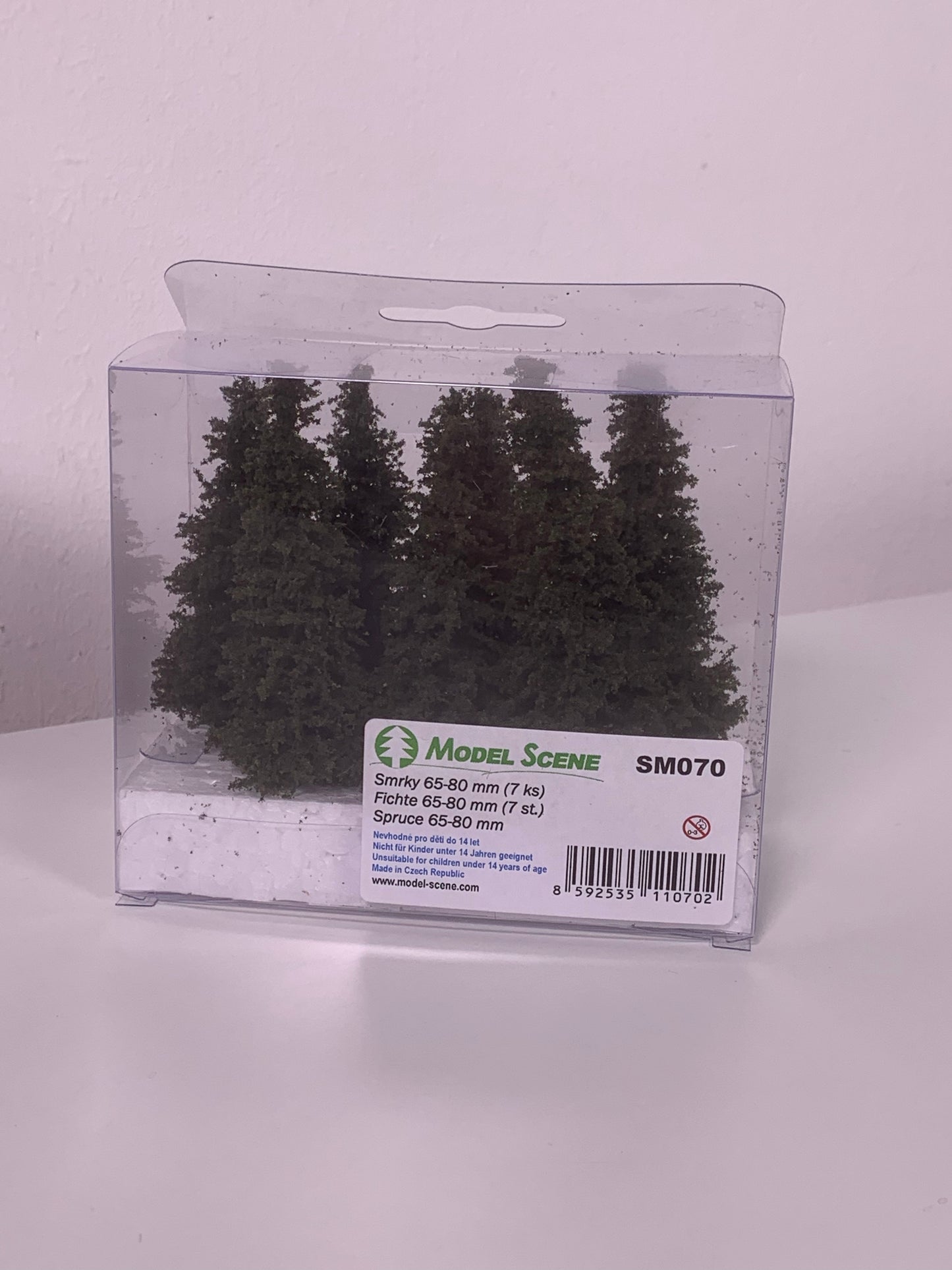 7 Stück Fichte 65-80 mm - Langmesser-Modellwelt - Model-Scene