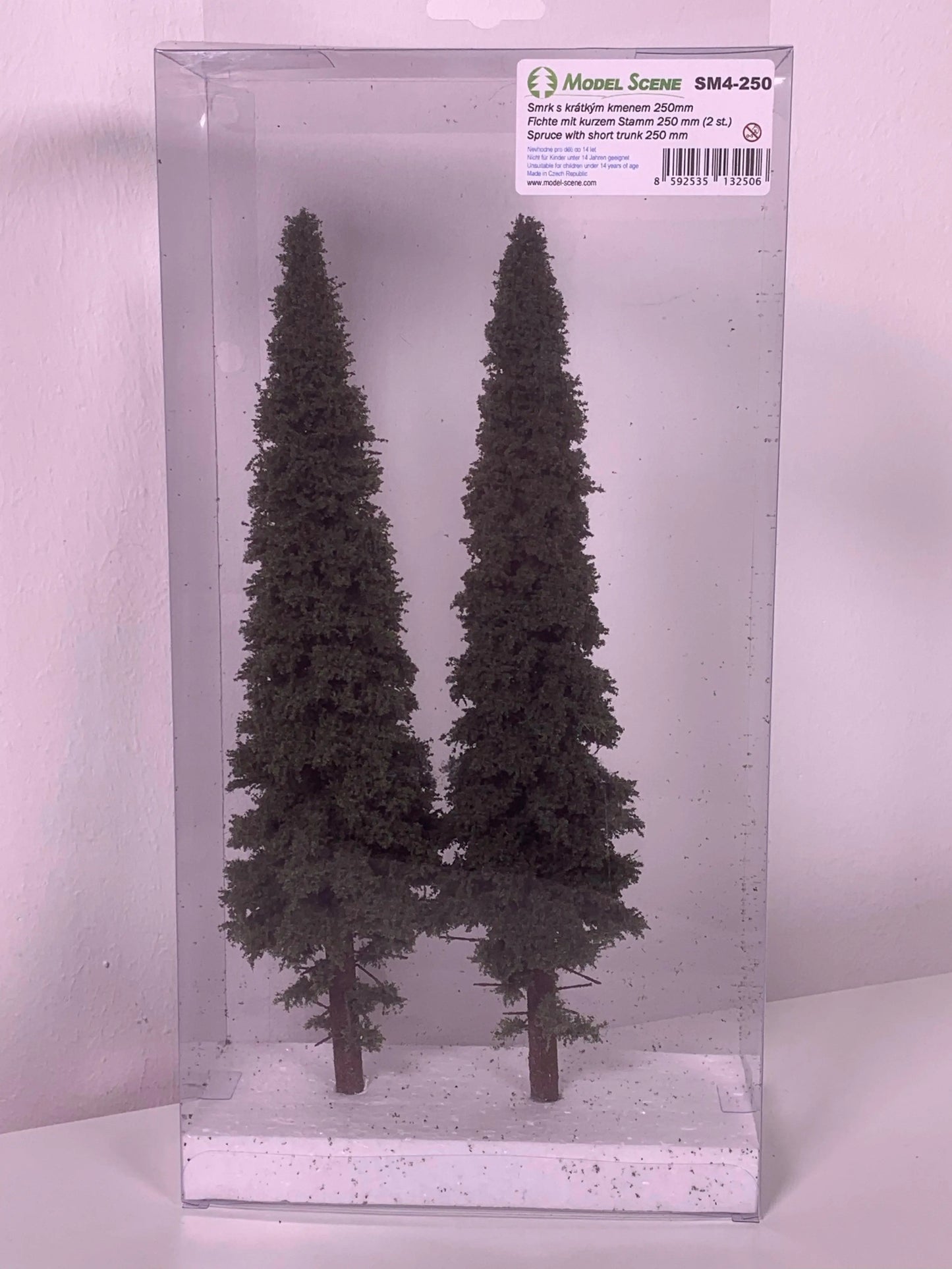 2 Stück Fichte mit kurzem Stamm 250 mm - Langmesser-Modellwelt - Model-Scene