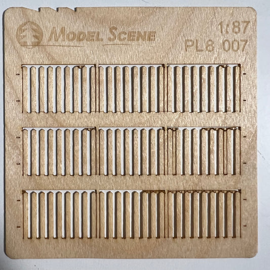 Bretterzaun, schmale Bretter, 1:87 - Langmesser-Modellwelt - Model-Scene