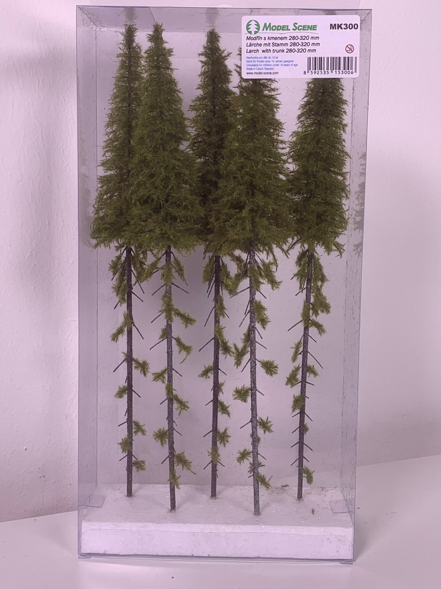 5 Stück Lärche mit Stamm 280-320 mm - Langmesser-Modellwelt - Model-Scene