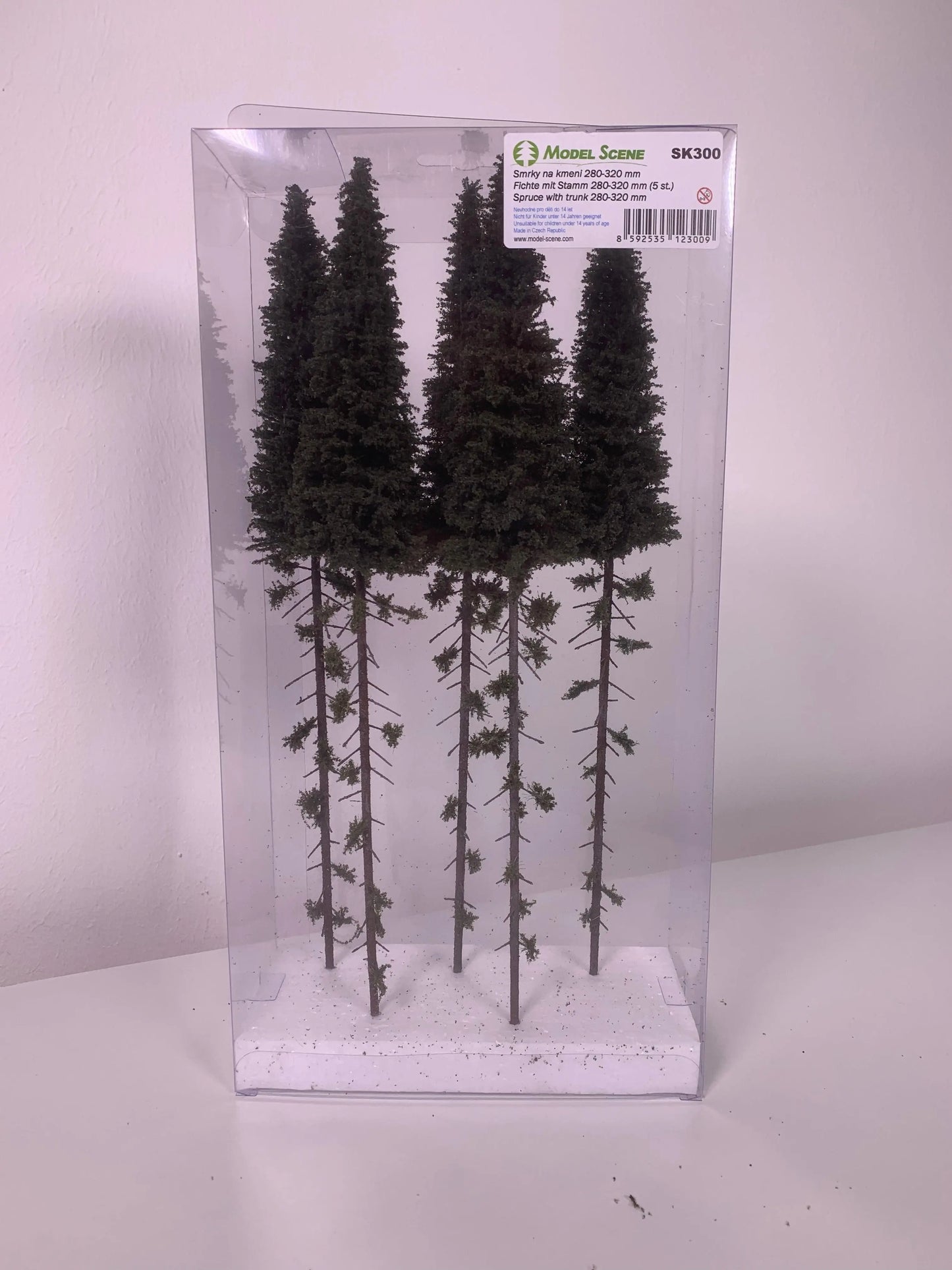 5 Stück Fichte mit Stamm 280-320mm - Langmesser-Modellwelt - Model-Scene