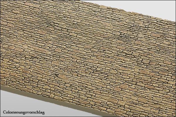 Natursteinmauer, kleiner Bruchstein - Langmesser-Modellwelt