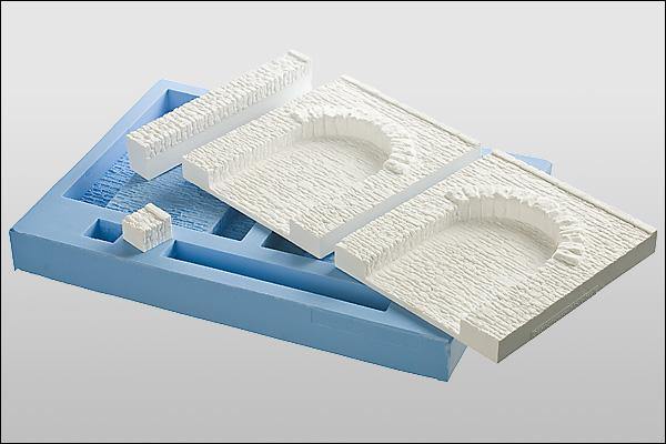 2 Stück Natursteinmauer, Arkade, kleiner Bruchstein - Langmesser-Modellwelt - Langmesser-Modellwelt