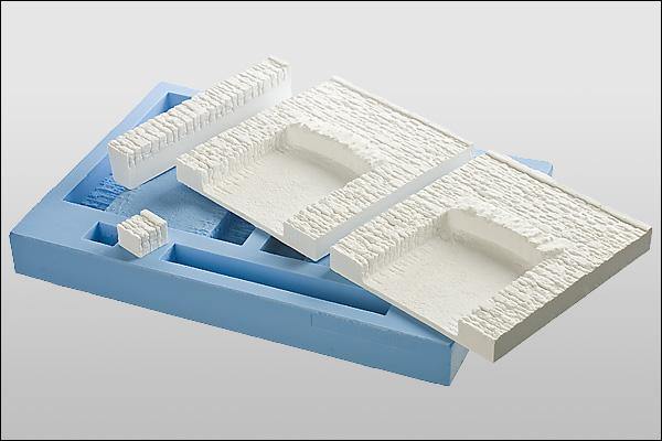 2 Stück Natursteinmauer, Arkaden, Segmentboden - Langmesser-Modellwelt - Langmesser-Modellwelt