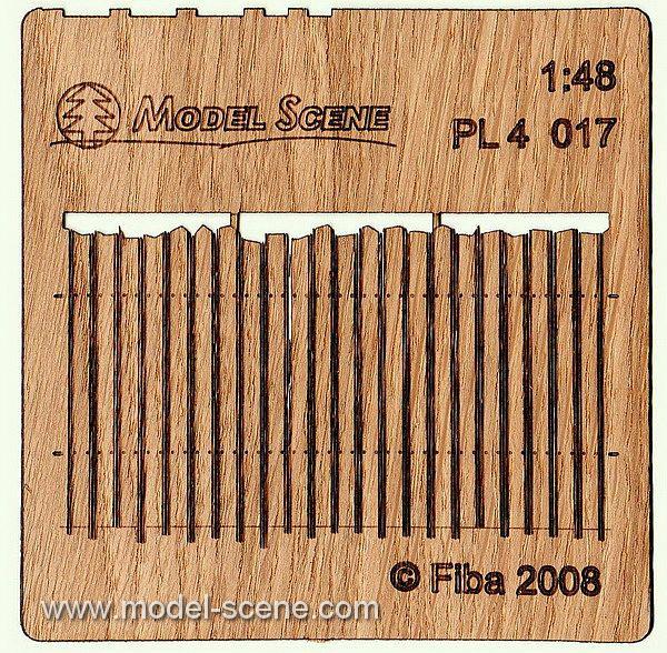 Holzzaun 1:48 - Typ 17 - Langmesser-Modellwelt - Model-Scene