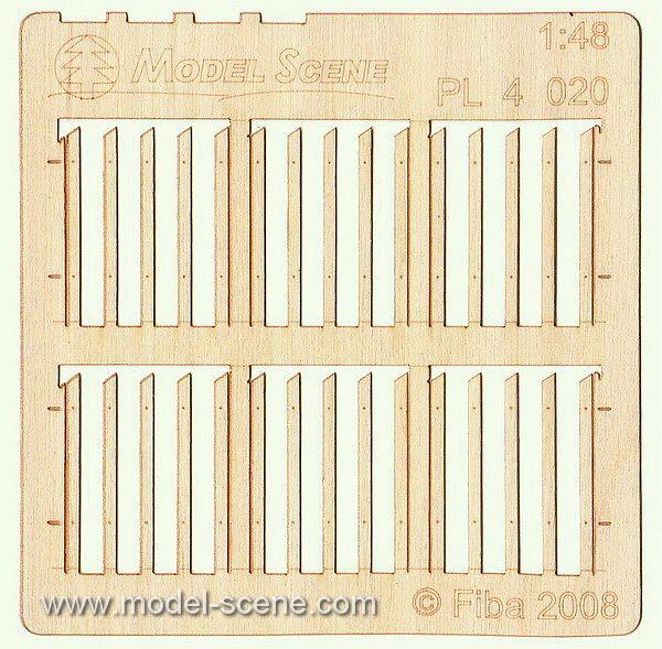 Holzzaun 1:48 - Typ 20 - Langmesser-Modellwelt - Model-Scene