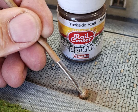 Gehwege mit Bordsteinen H0