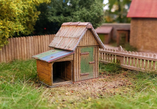 Gartenhaus mit Schuppen 1:87 Model-Scene