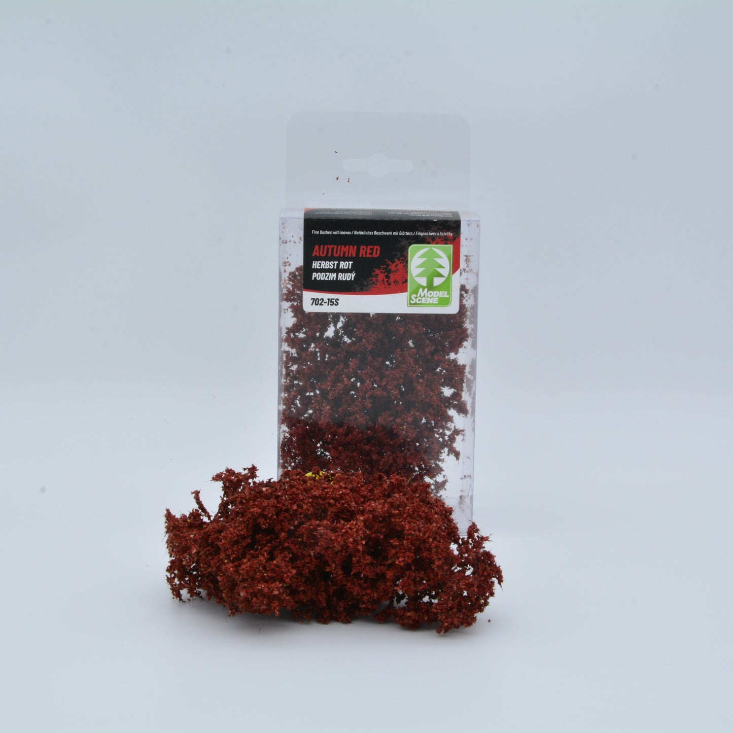 Natürliches Buschwerk mit Blättern – Herbst Rot