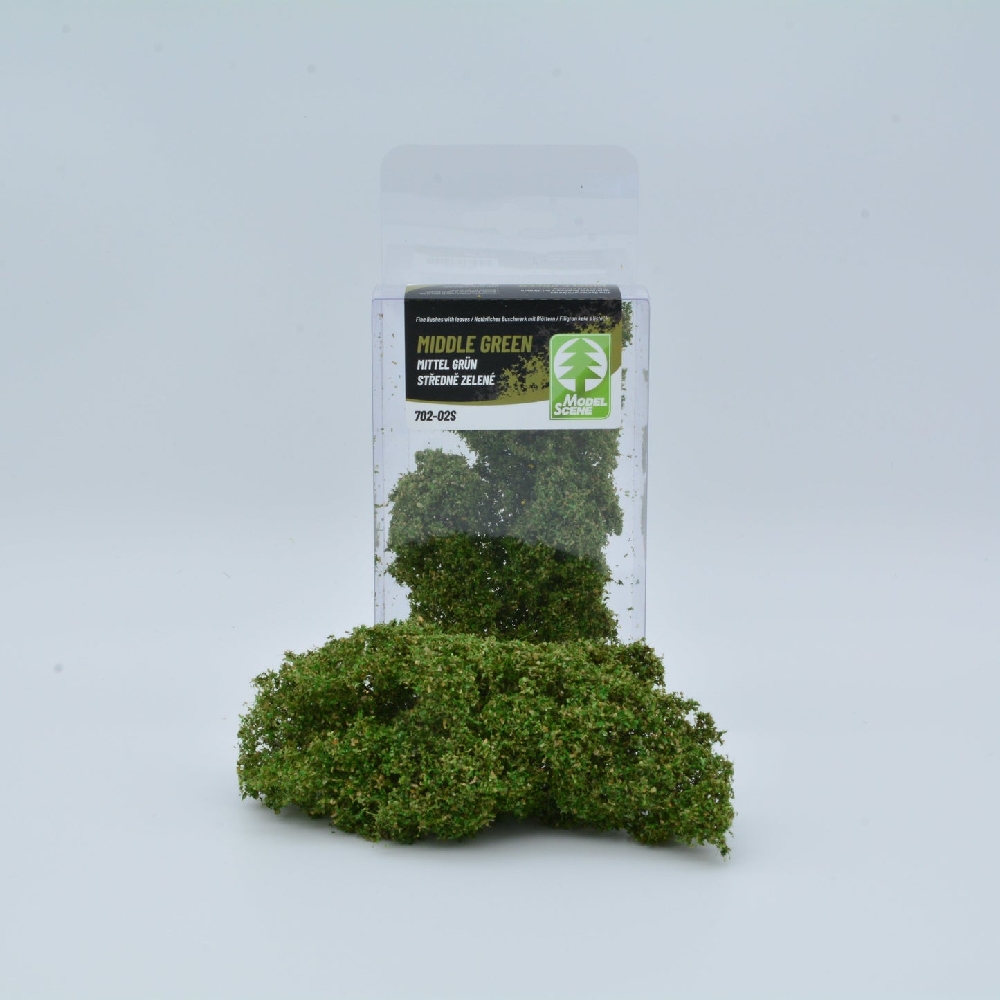 Natürliches Buschwerk mit Blättern – Mittelgrün
