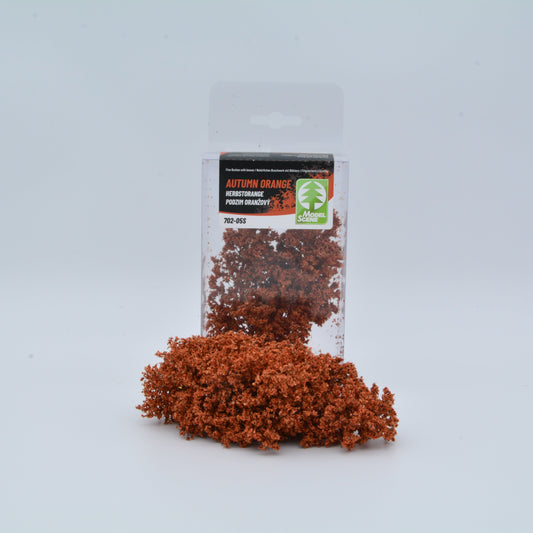 Natürliches Buschwerk mit Blättern – Herbst Orange