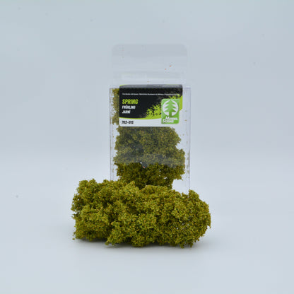 Natür­liches Buschwerk mit Blättern – Frühling