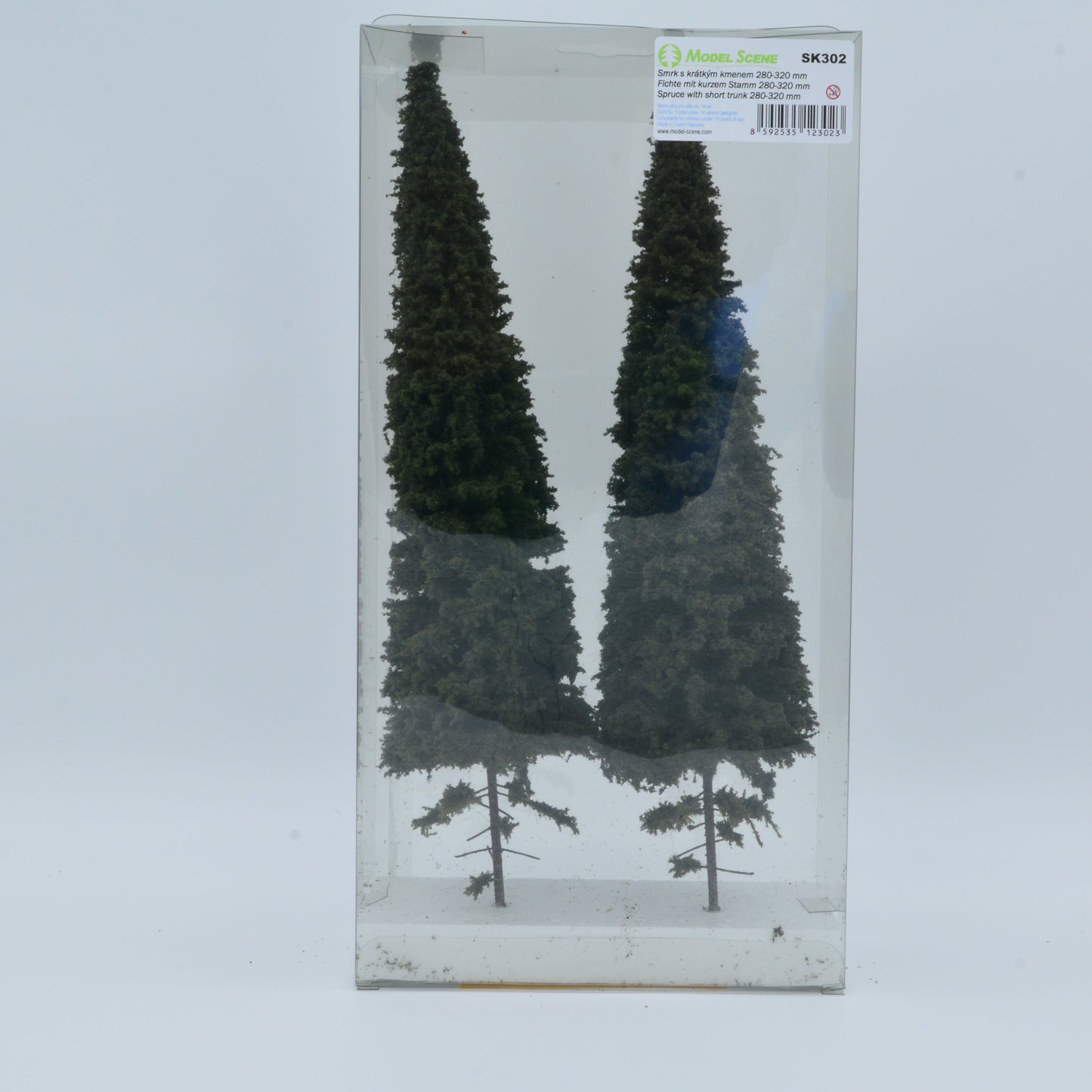 2 Stück Fichte mit kurzem Stamm 280-320mm