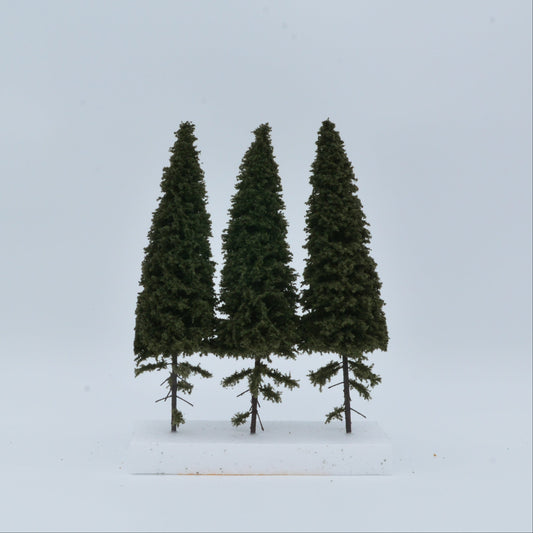 3 Stück Fichte mit kurzem Stamm 180–220