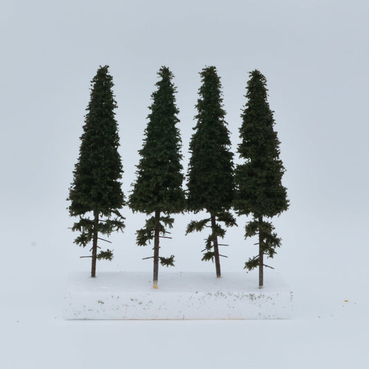 4 Stück Fichte mit kurzem Stamm 150