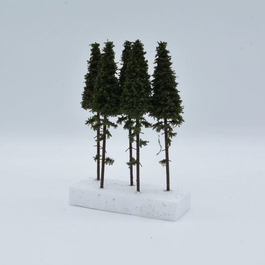 5 Stück Fichte mit Stamm 140-160mm