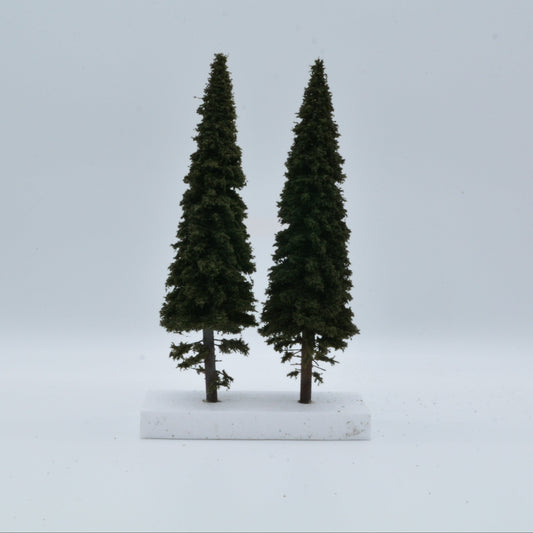 2 Stück Fichte mit kurzem Stamm 250 mm