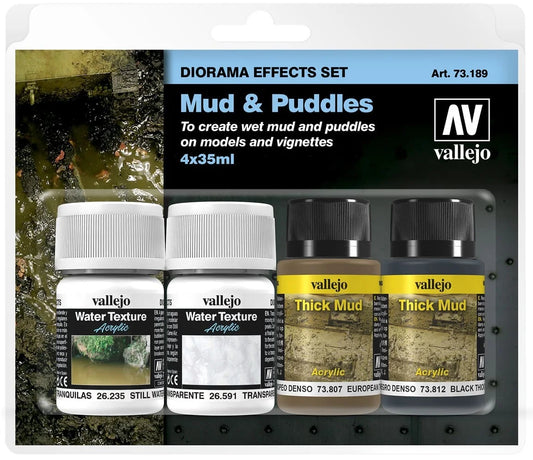 Vallejo Pigment Set Schlamm und Pfützen