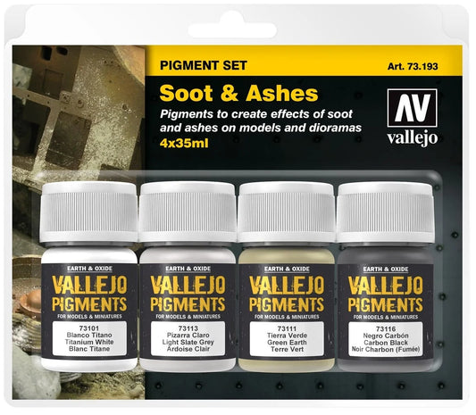 Vallejo Pigment Set "Ruß & Asche"