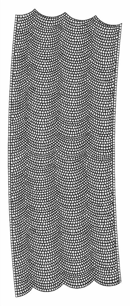 Fächerpflaster-Straße – Sanfte Kurve H0