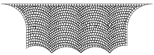 Fächerförmige Straße – T-Kreuzung H0