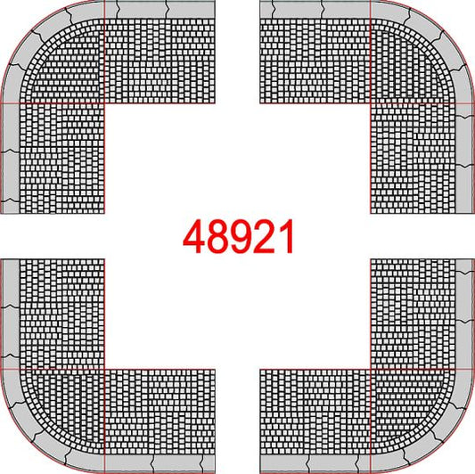 Pflastersteine – Quadratisches Fliesenmuster H0