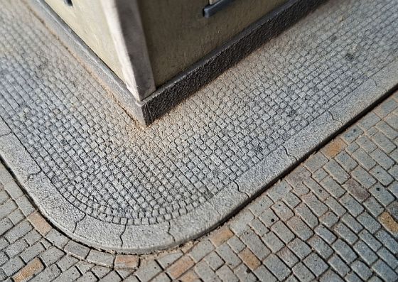 Pflastersteine – Quadratisches Fliesenmuster H0