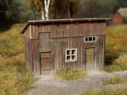 Lasercut Bausatz Schuppen 1:87 - Langmesser-Modellwelt - Model-Scene