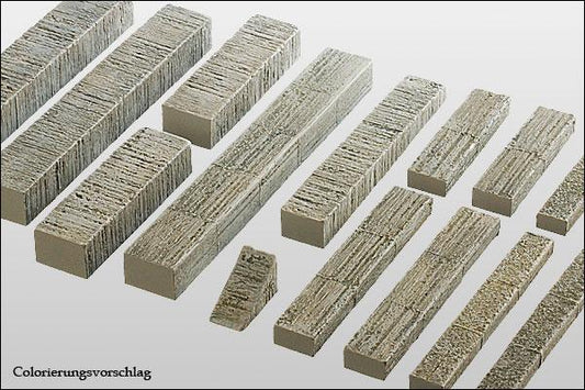 Stützen, Träger und Abdeckungen aus Beton - Langmesser-Modellwelt