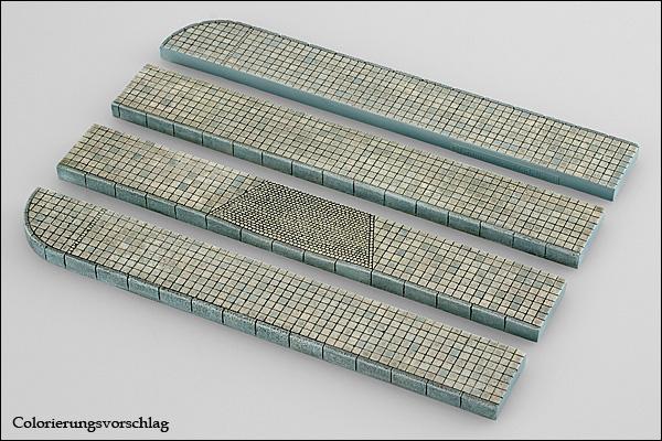 Bürgersteige gerade, plattiert - Langmesser-Modellwelt - Langmesser-Modellwelt