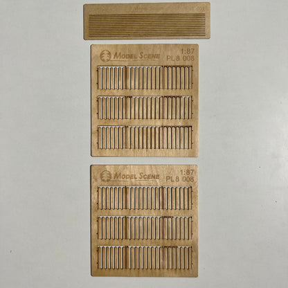 Bretterzaun, breite Bretter, 1:87 - Langmesser-Modellwelt - Model-Scene