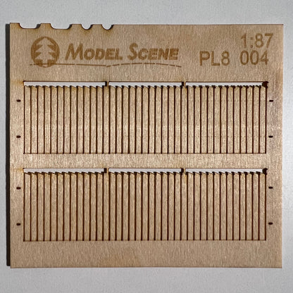 Bretterumzäunung, schiefer Rand, 1:87 - Langmesser-Modellwelt - Model-Scene