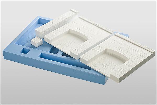 2 Stück Betonmauer, Arkaden, Segmentbogen - Langmesser-Modellwelt - Langmesser-Modellwelt
