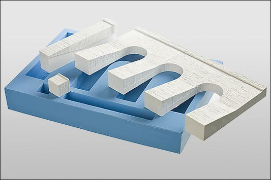 Betonmauer, Arkaden, massiv, offen - Langmesser-Modellwelt - Langmesser-Modellwelt